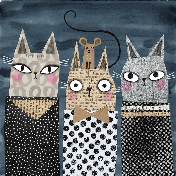 MOUSE HAT - Terry Runyan - Creatif _Cat _  Creatif ©Terry Runyan - Creatif License