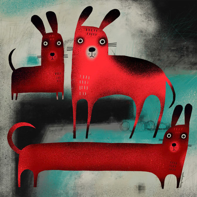 RED DOGS _Dogs _  Creatif ©Terry Runyan - Creatif License
