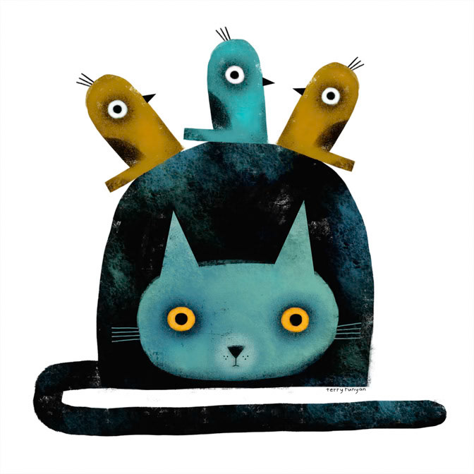 BIRD WATCHER _Bird- Cat _  Creatif
