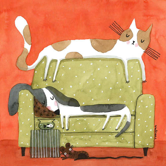 PET NAP - Terry Runyan - Creatif _Dog _  Creatif ©Terry Runyan - Creatif License