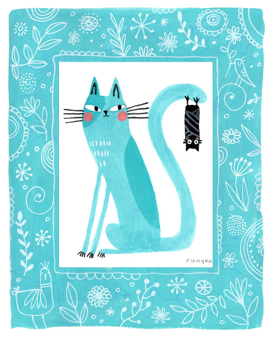 CAT BAT &amp; DOODLES _Cat _  Creatif