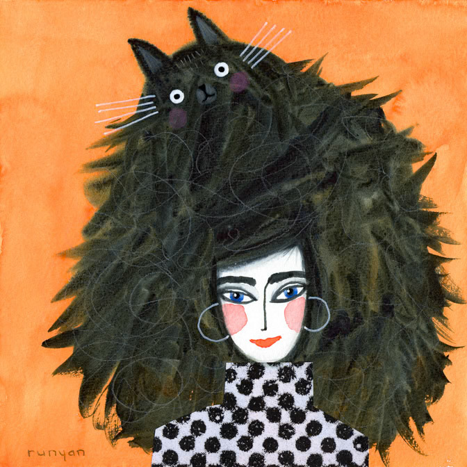 FLOOF CAT HAT _Cat Hair _  Creatif