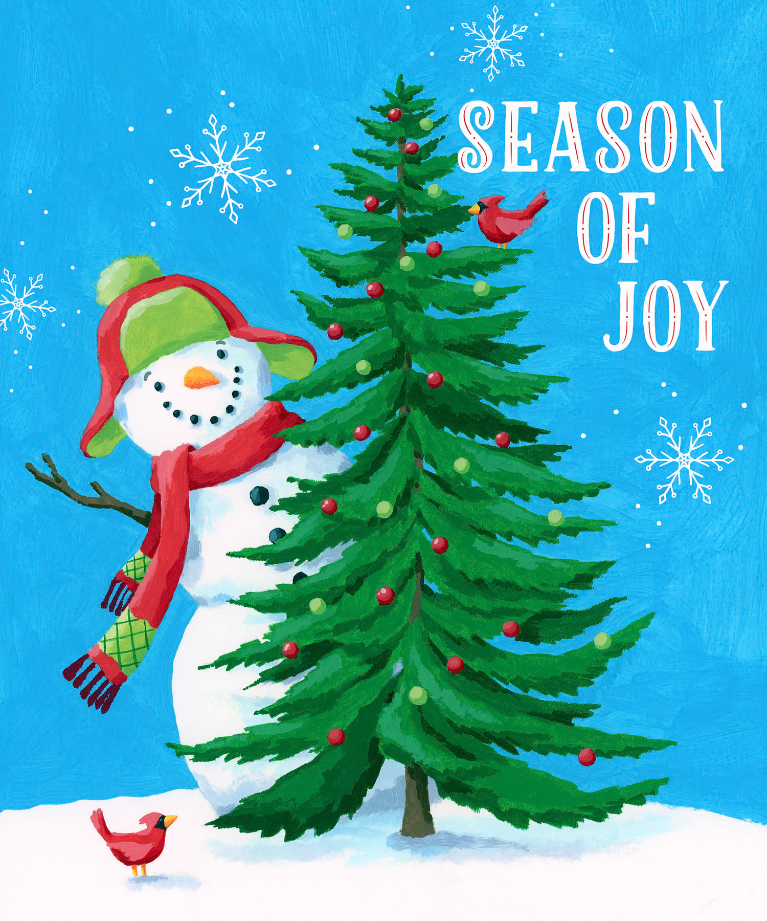 SH_Cmas_2359_Snowman with Tree 10X12_Creatif[1] ©Steve Haskamp - Creatif License
