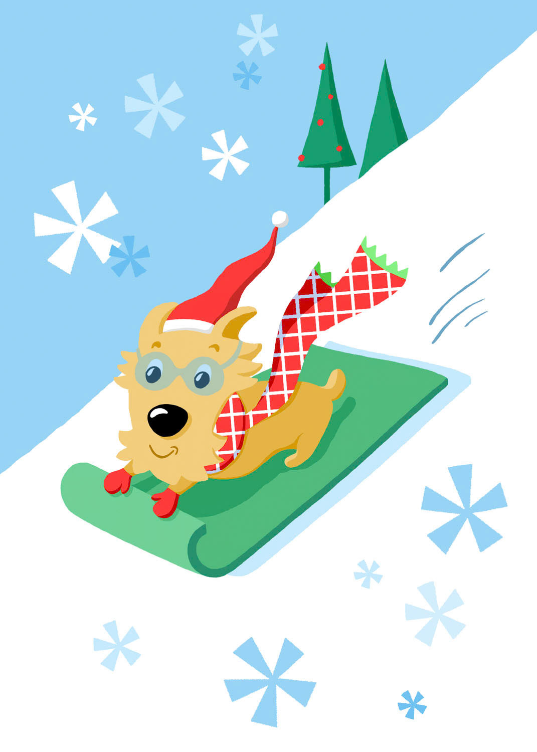 SH_Cmas_379-DogOnSled ©Steve Haskamp - Creatif License
