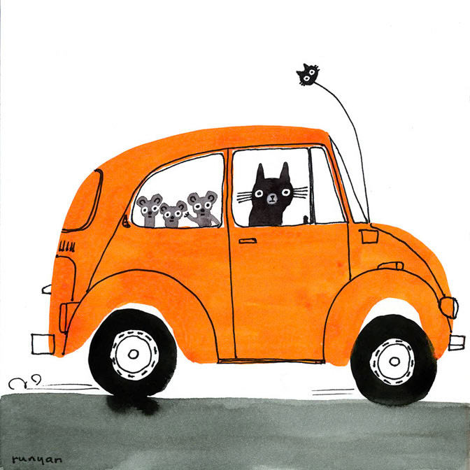 ORANGE BUG - Terry Runyan - Creatif _Car- Cat- Mice _  Creatif