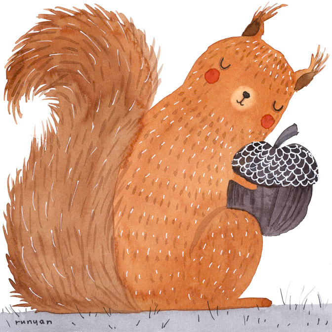SQUIRREL HUG 100dpi _Animals _  Creatif ©Terry Runyan - Creatif License