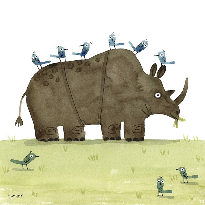 WORLD RHINO DAY - Terry Runyan - Creatif _Animals _  Creatif ©Terry Runyan - Creatif License