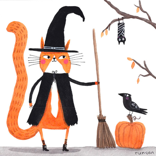 READY TO RIDE _Cat- Halloween _  Creatif ©Terry Runyan - Creatif License