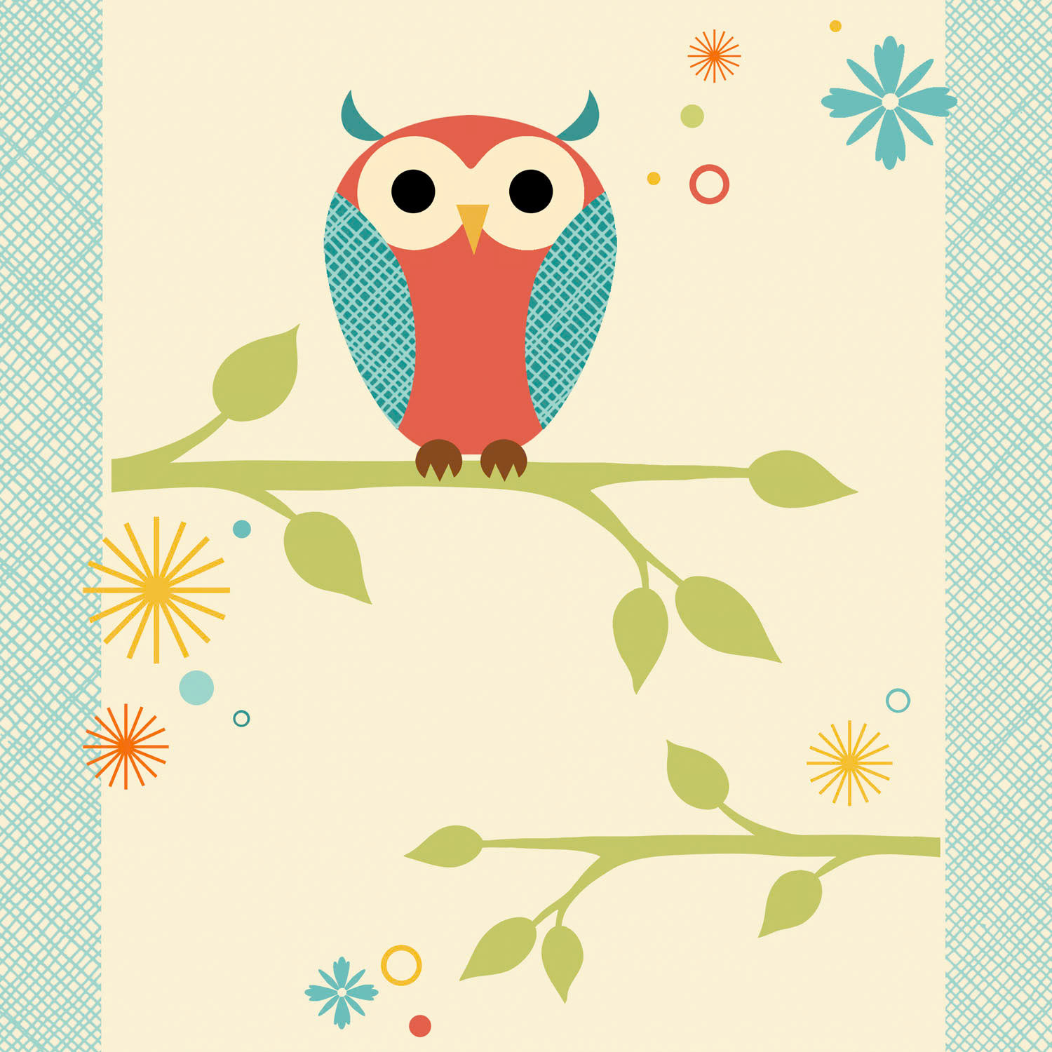 SH_Bird_783aOwlOnBranchSquare ©Steve Haskamp - Creatif License