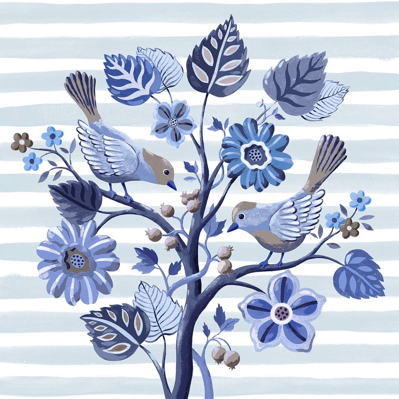 SH_Bird_1176-3b- Simplified layers Blues_Creatif ©Steve Haskamp - Creatif License
