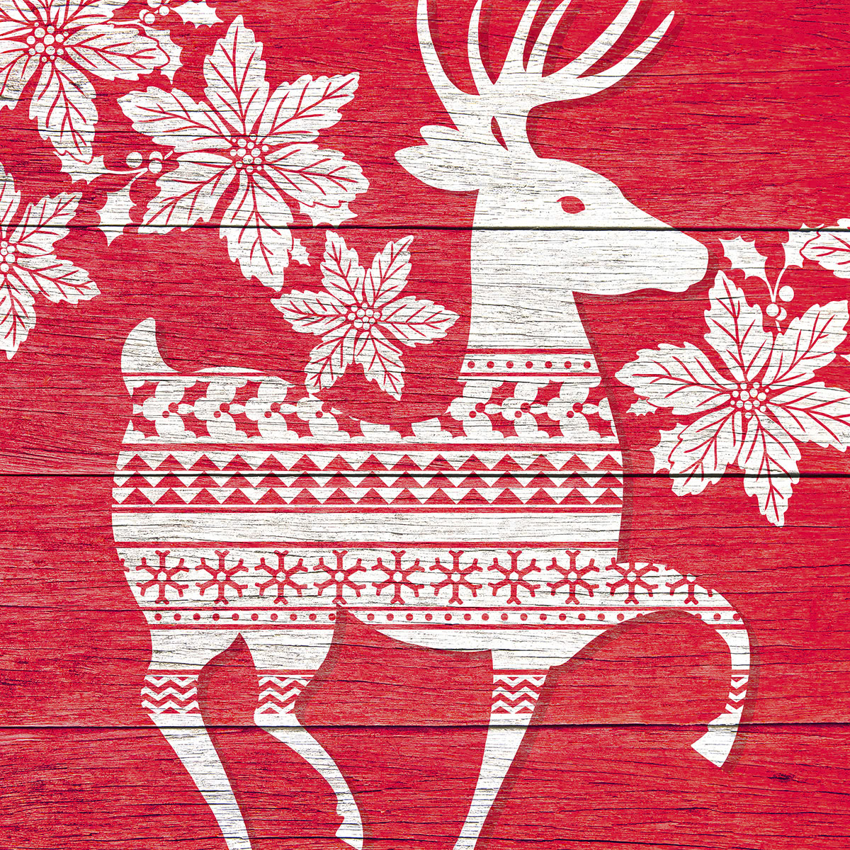 SH_Cmas_1803_Red White Reindeer_Square_Creatif ©Steve Haskamp - Creatif License