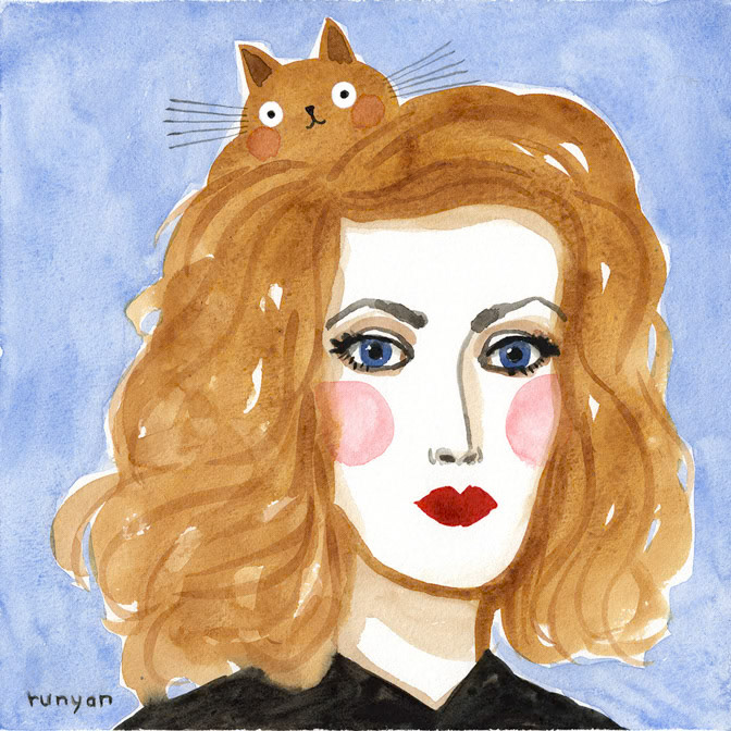 VINTAGE CAT HAT - Terry Runyan - Creatif _Cat _  Creatif