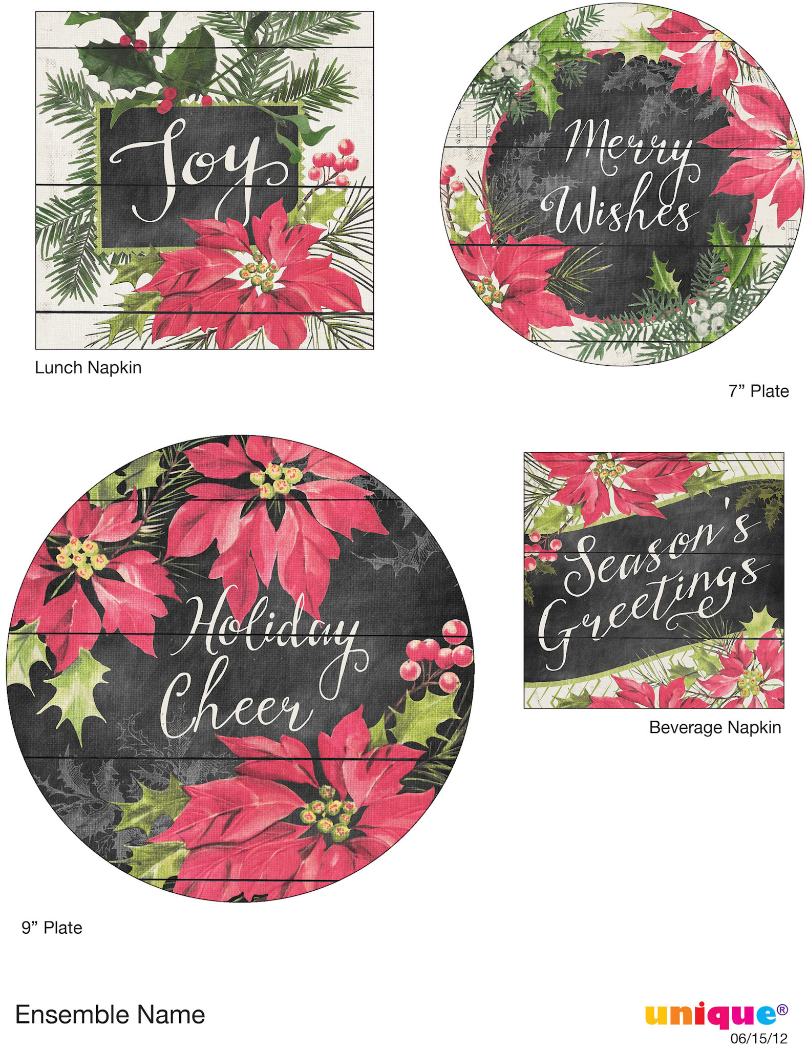 SH_Cmas_1620_Chalkboard Poinsettia_Template  Round Master_Creatif ©Steve Haskamp - Creatif License