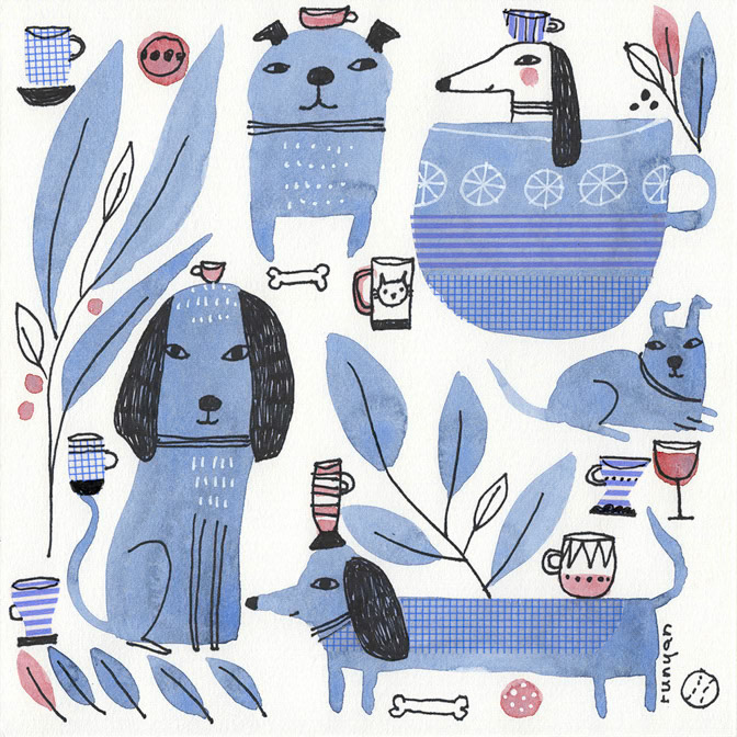 DOGS &amp; BEVERAGES - Terry Runyan - Creatif _Dog _  Creatif ©Terry Runyan - Creatif License