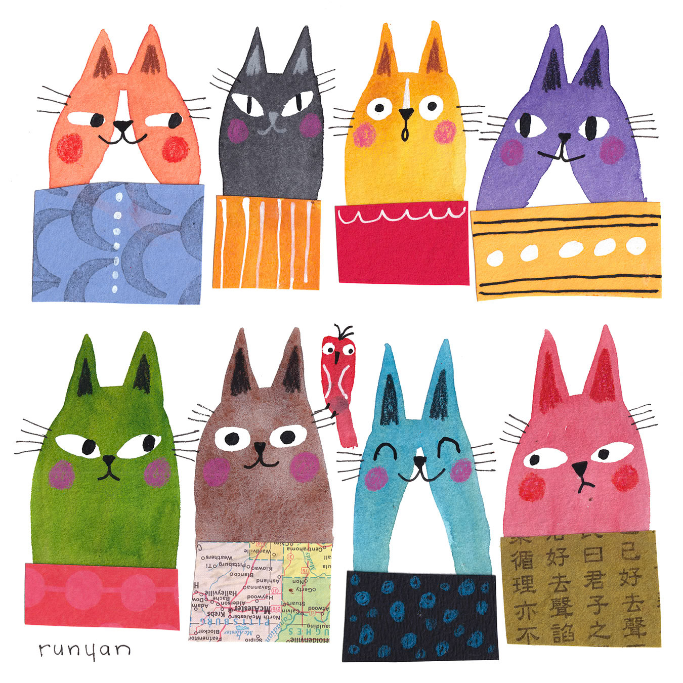 CATS OF MANY COLORS ©Terry Runyan - Creatif License