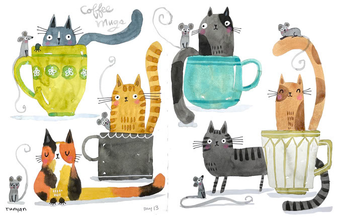 05-07-2022 Coffee Mugs _Cat- coffee mug _  Creatif