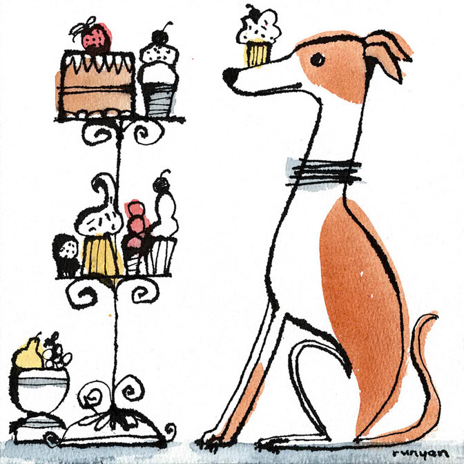 WELL TRAINED - Terry Runyan - Creatif _Dog _  Creatif ©Terry Runyan - Creatif License