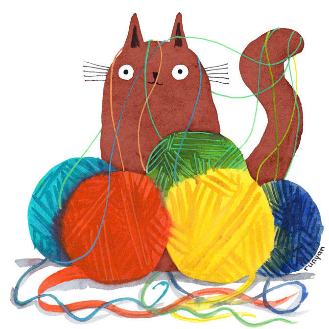 YARN OBSESSION _Cat- yarn _  Creatif