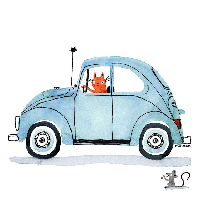 BABY BLUE BUG - Terry Runyan - Creatif _Car- Cat _  Creatif