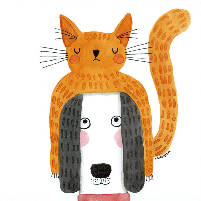 GINGER CAP - Terry Runyan - Creatif _Cat Dog _  Creatif