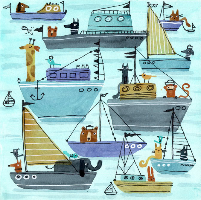 Floating Objects SM _sailboat _  Creatif ©Terry Runyan - Creatif License