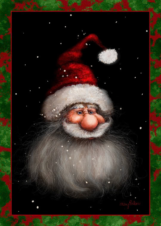 CH699 SANTA elf card CP