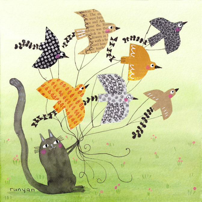 BIRD KITES _Bird- Cat _  Creatif