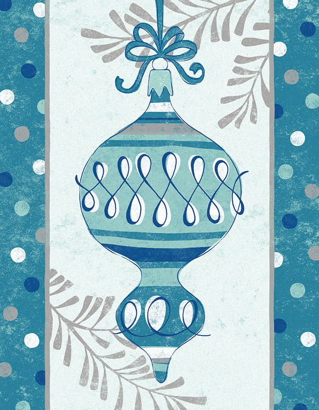 SH_Cmas_751e_Blue Single Ornament ©Steve Haskamp - Creatif License
