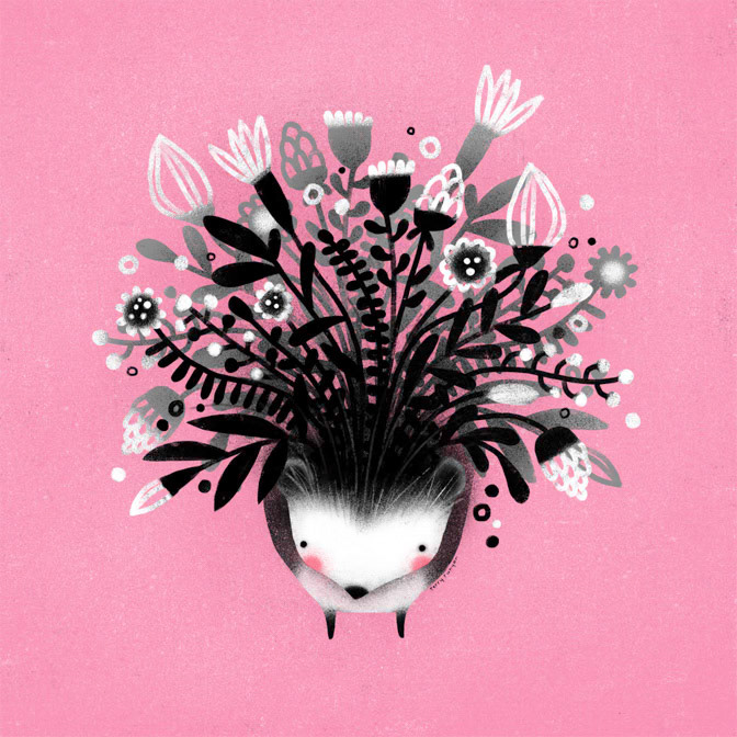 HEDGEHOG BOUQUET _Floral _  Creatif ©Terry Runyan - Creatif License
