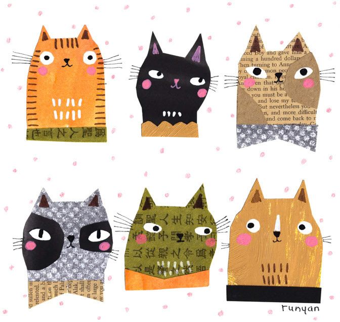 KITTY FACES _Cats _  Creatif ©Terry Runyan - Creatif License