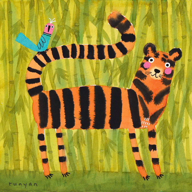 BAMBOO TIGER _Animals- Tiger _  Creatif ©Terry Runyan - Creatif License