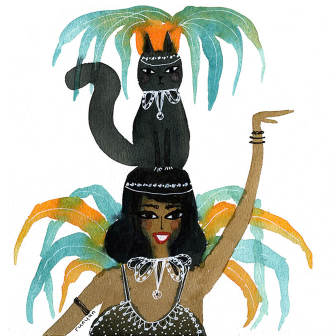 CARNIVAL CAT HAT - Terry Runyan - Creatif _Cat _  Creatif