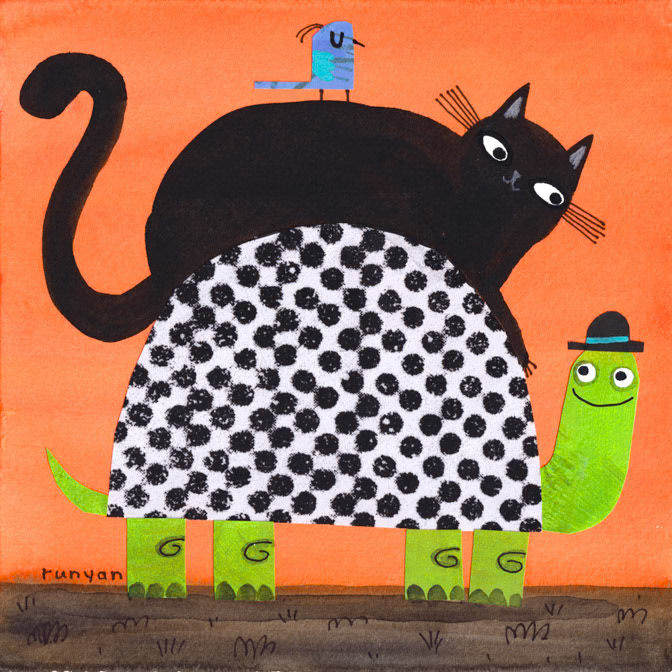 TURTLE RIDE 2 _Cat- Turtle _  Creatif