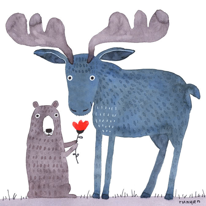 MOOSE GIFT 100dpi _Animals- Bear- Masala Term 2023- Moose _  Creatif ©Terry Runyan - Creatif License