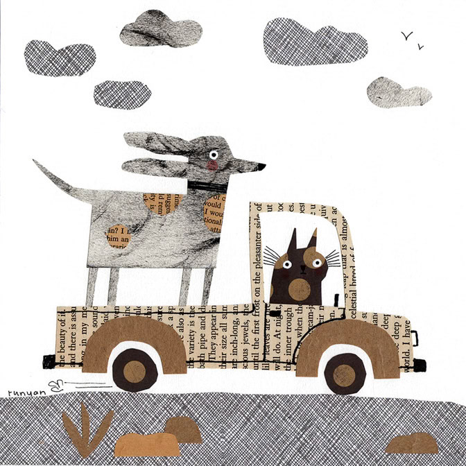 IN &amp; OUT - Terry Runyan - Creatif _Dog _  Creatif ©Terry Runyan - Creatif License