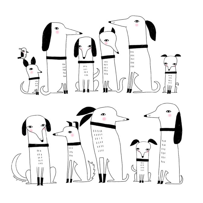 ELEVEN DOGS ONE BIRD _Dogs _  Creatif ©Terry Runyan - Creatif License