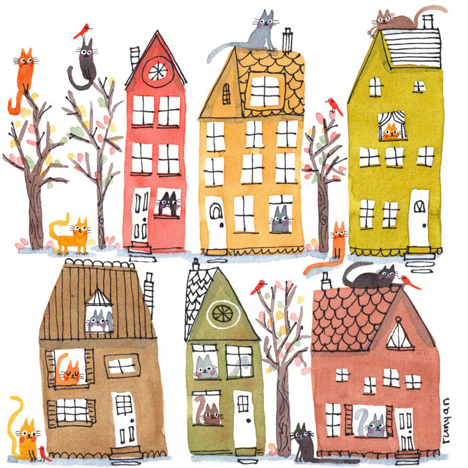 KITTY NEIGHBORS _Cats- House _  Creatif