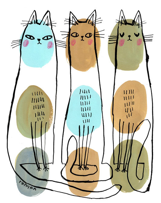BLOB INK CATS _Cat _  Creatif