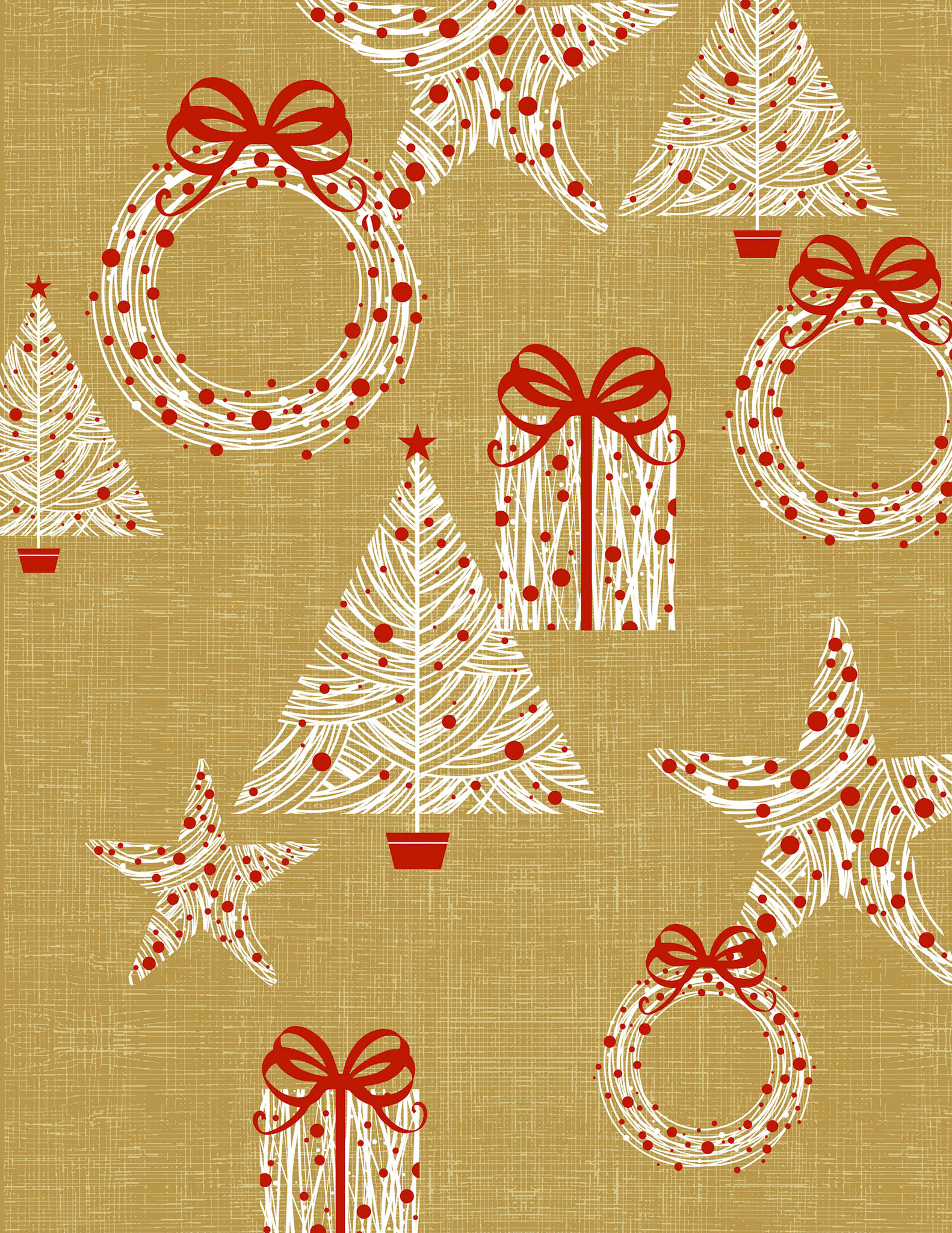 1557_Gold Glam Xmas Pattern ©Steve Haskamp - Creatif License