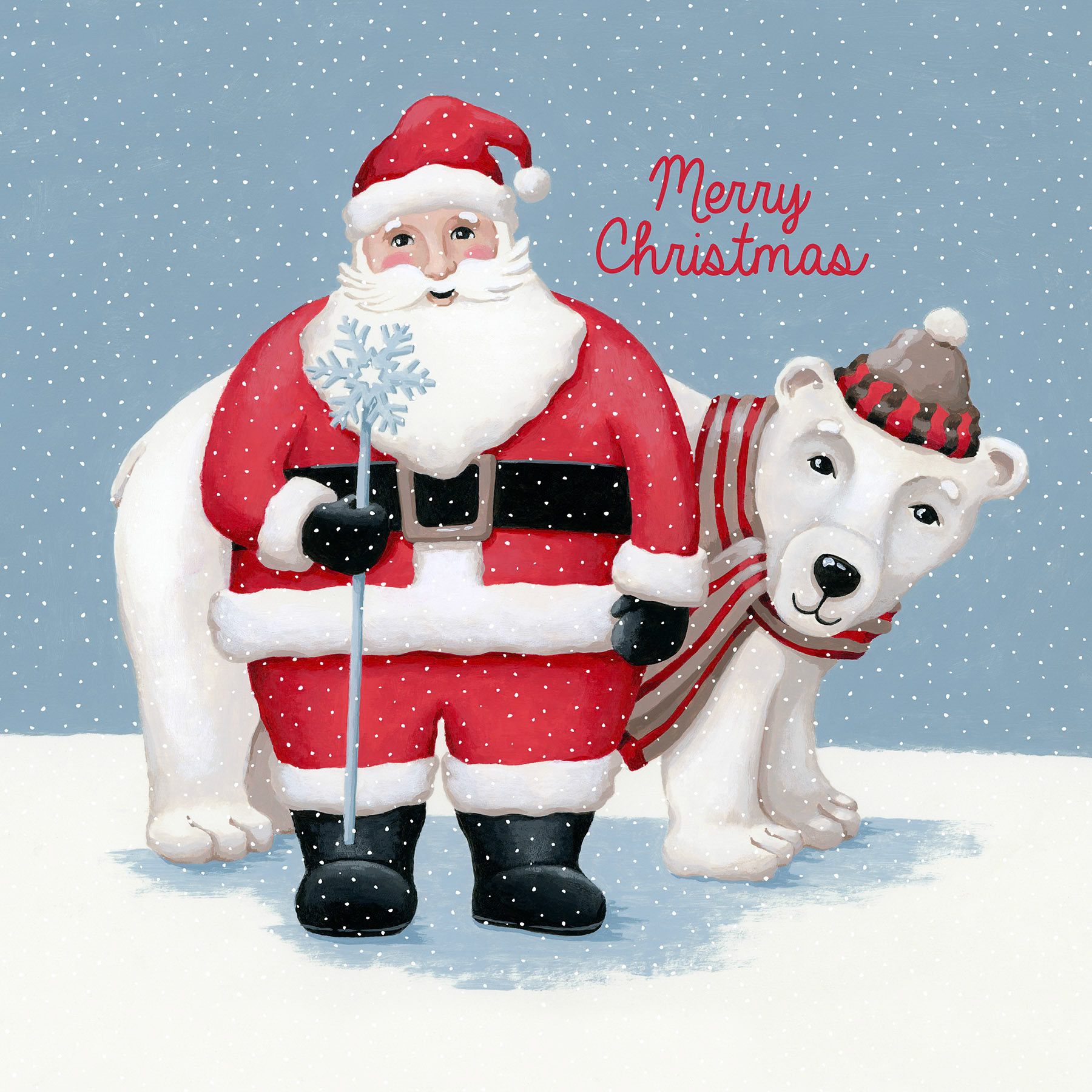 SH_Cmas_2476_Santa and Polar Bear_Creatif ©Steve Haskamp - Creatif License