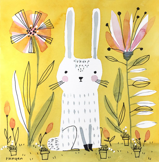 Garden Boots _Rabbits _  Creatif ©Terry Runyan - Creatif License