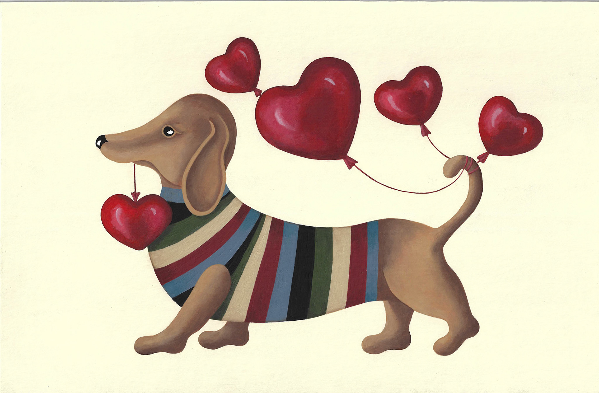 DS-Dog- Daschaund valentine 6-2021