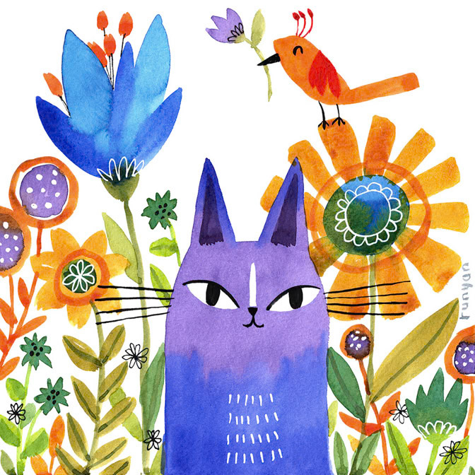 PURPLE CAT _Cat _  Creatif