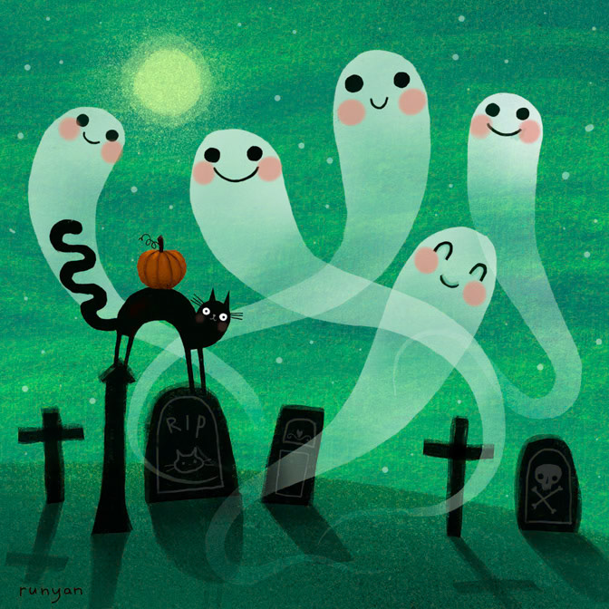 GHOST GATHERING 2 _Cat- Halloween _  Creatif