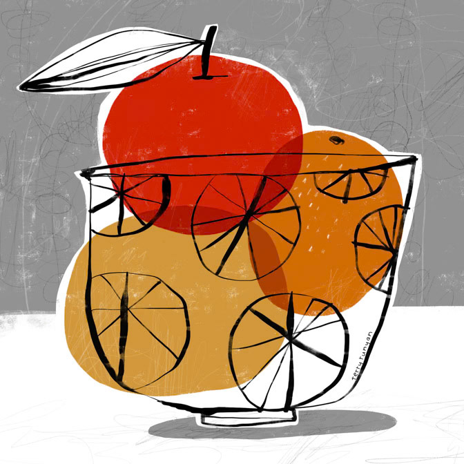 SIMPLE FRUIT 300dpi Terry Runyan - Creatif _Cat Hair _  Creatif