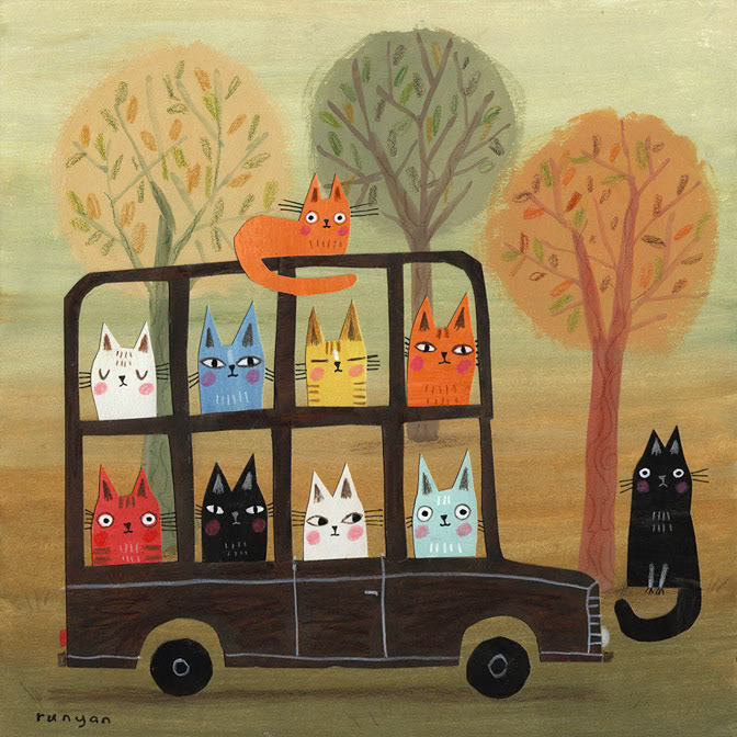 FULL BUS - Terry Runyan - Creatif _Bus- Cat- Maggie _  Creatif