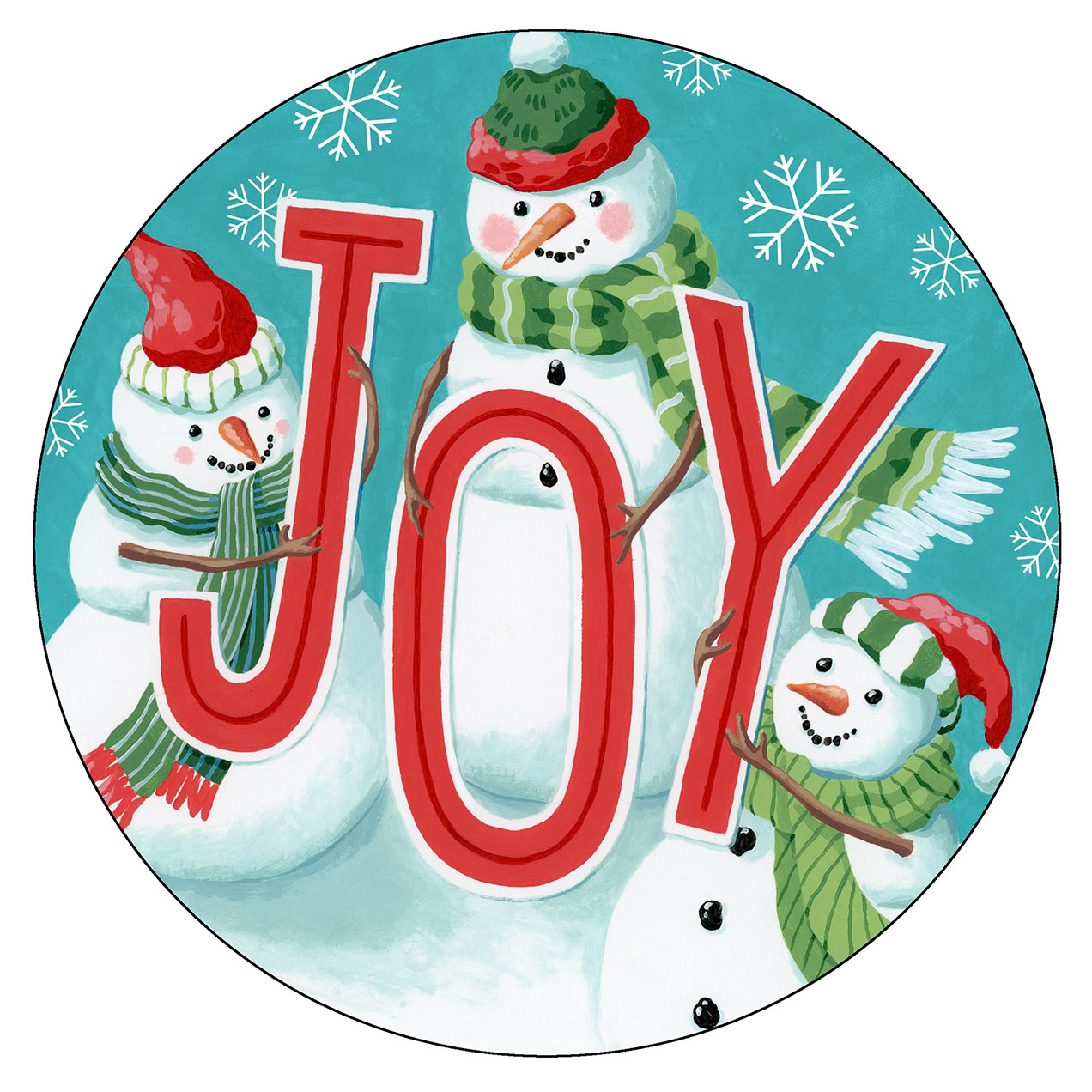 SH_Cmas_2471_Snowmen Joy Plate_Creatif ©Steve Haskamp - Creatif License