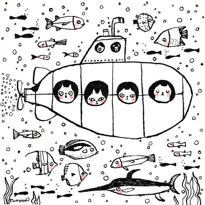 SUBMARINE DAY - Terry Runyan - Creatif _Cat- Fish _  Creatif ©Terry Runyan - Creatif License