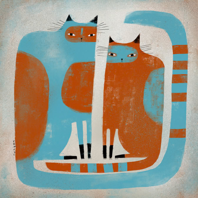 TWO CATS WAITING _Cats _  Creatif