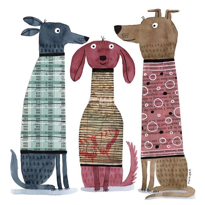 DOGGIE SWEATERS 2 13x13 _Dogs _  Creatif ©Terry Runyan - Creatif License